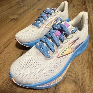 Brooks Ghost 17 Womens Running Shoes White Blue Neutral DNA LOFT Size 6.5